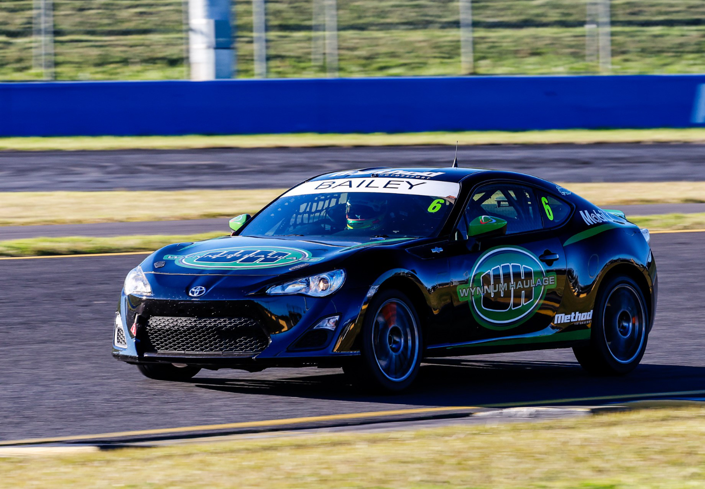 Buster Bailey's Toyota 86 race car in the GR Scholarship Series
